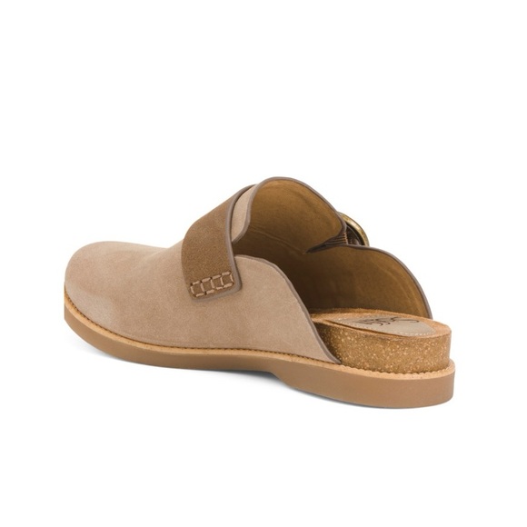SOFFT Tan Stone Suede Bayla Slip On Comfort Mules Women’s Size 6 - Picture 3 of 5